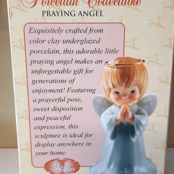 NIB Classic Treasures Porcelain Collectable Praying Angel Figurine - Picture 3 of 5